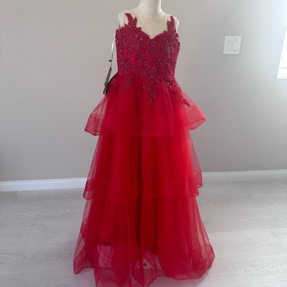 Girls formal red dress size 12